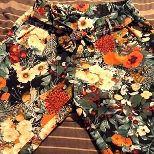Autumn flowers pants